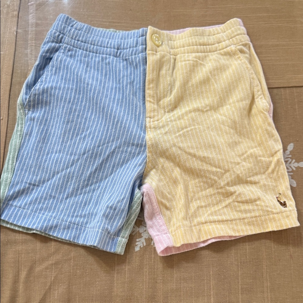 Polo Ralph Lauren Striped Blue and Yellow Shorts